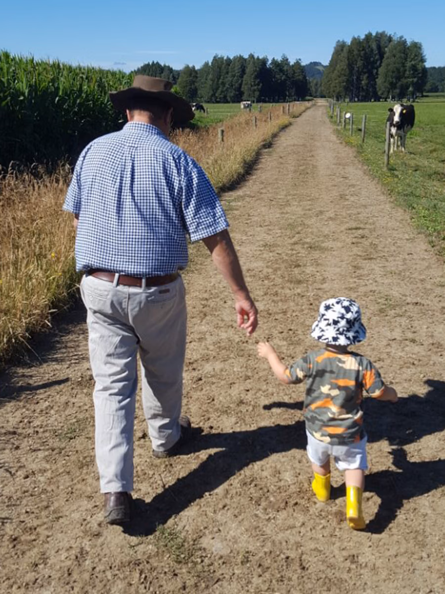 Kevin Alexander with grandson Alex