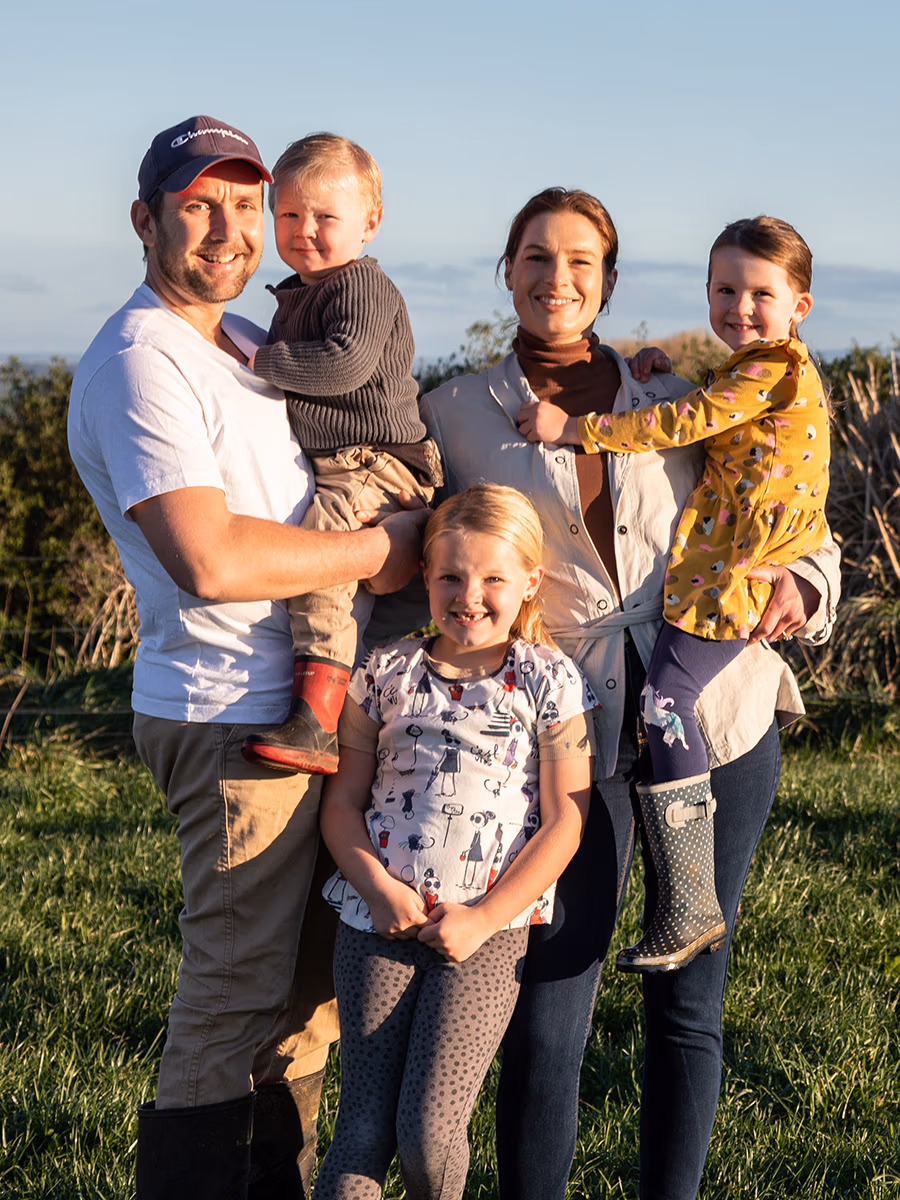 Donovan, Thomas (3), Estelle (7), Sophie and Penelope (5)
