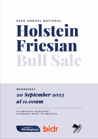 62nd Annual Nation Holstein Friesian Bull Sale COVER