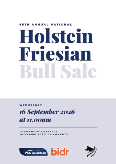 65th Annual National Holstein Friesian Bull Sale COVER