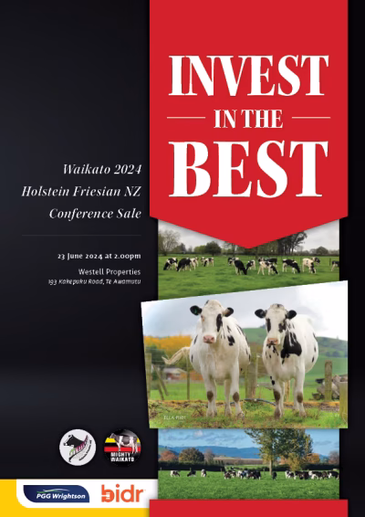 Invest in the Best - Waikato 2024 Sale Catalogue COVER