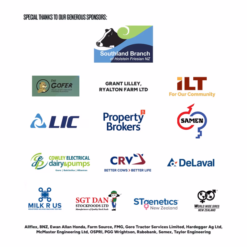 Southland 2025 Sponsors thank you
