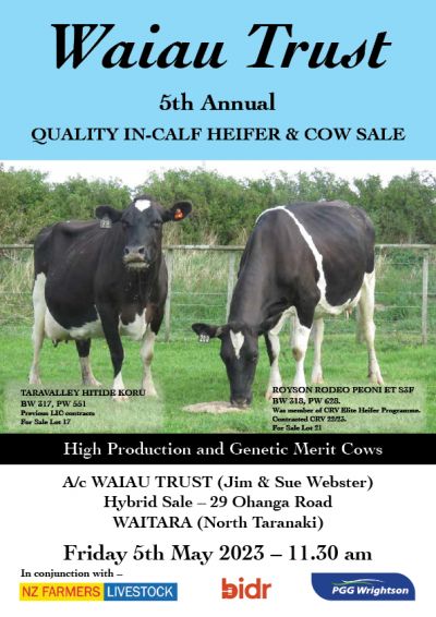 Waiau Trust Sale Catalogue 2023 COVER