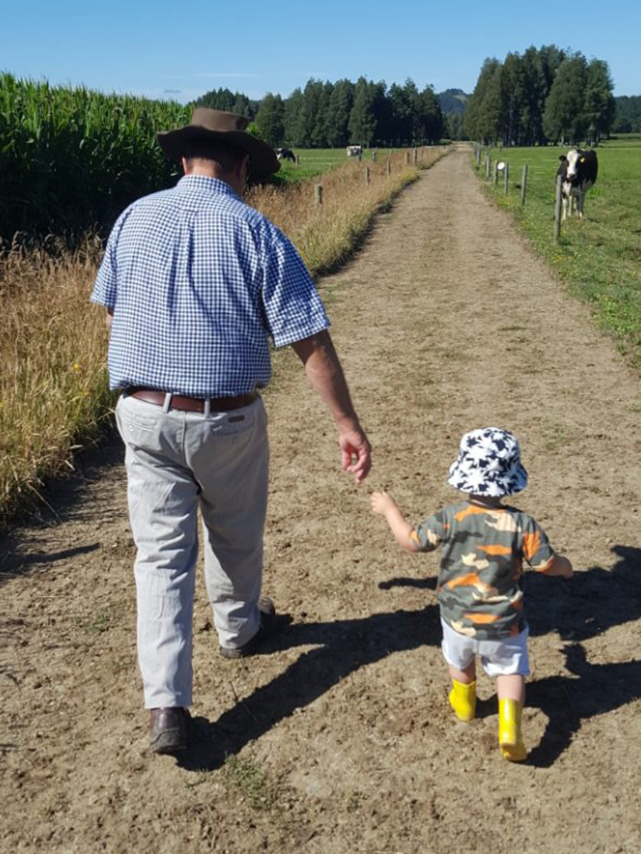 Kevin Alexander with grandson Alex