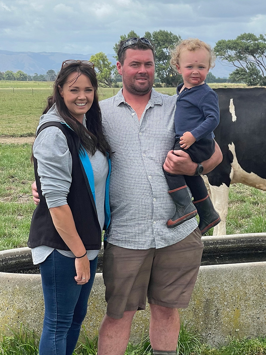 Amy, Ron and Ollie Baker